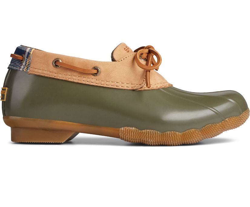 Sperry Saltwater 1-Eye Leather Duck Boots - Women's Duck Boots - Brown/Olive [EQ5789360] Sperry Irel
